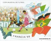 *Známky Kuba 1998 Futbal MS 98 Francúzsko hárček MNH - Kliknutím na obrázok zatvorte -